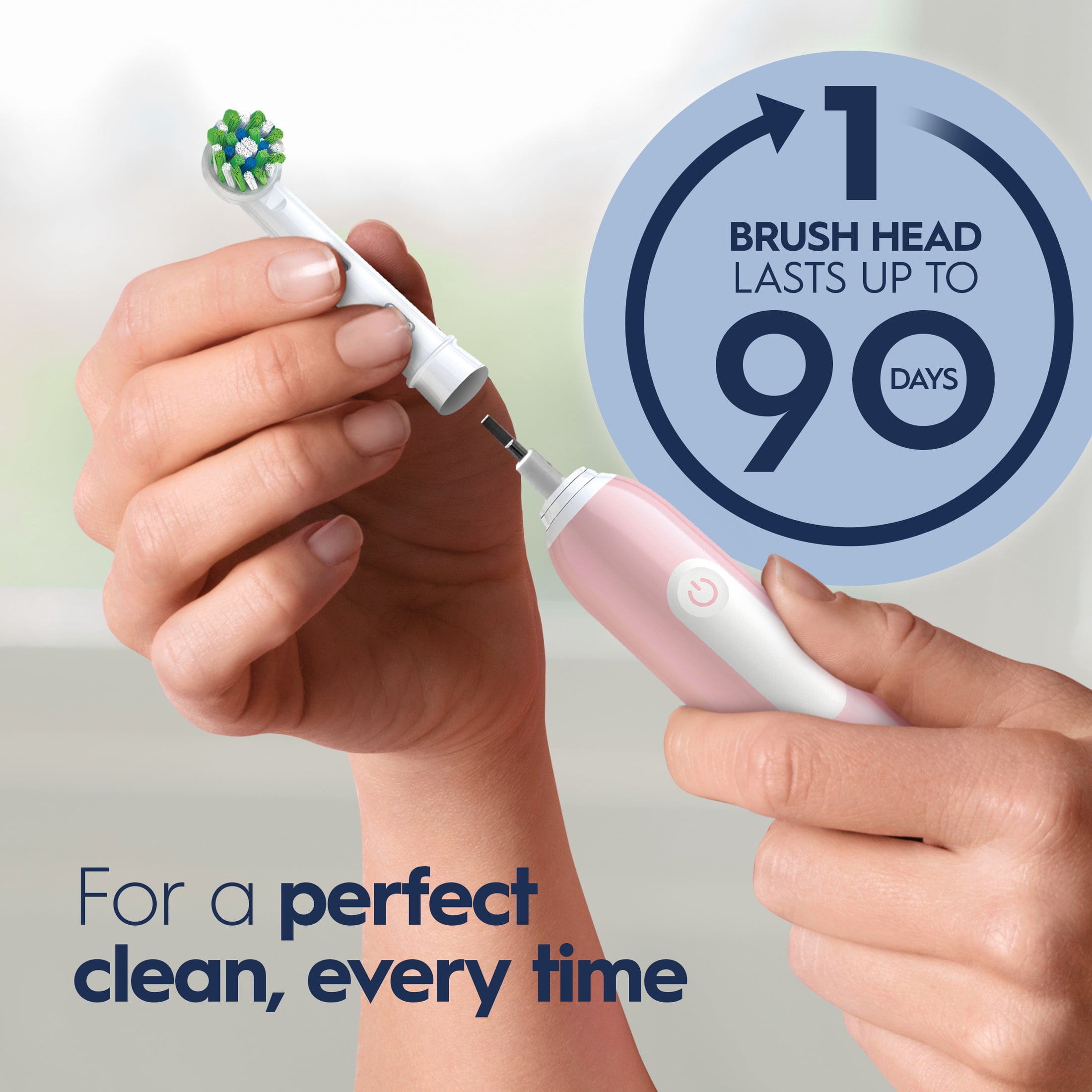 Oral-B Toothbrush, Pro 1000 Rechargeable Electric Toothbrush, Pink, 1 Count, Adults and Children 3+