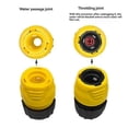 thumbnail image 2 of Universal Hose Coupling for 1/2 Inch 5/8 Inch 3/4 Inch Garden Water Straight Stop Valve Joint Part, 2 of 5