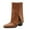 Yellow, variant on YOUSNH Fall And Winter Women's Boots Pants Boots Heel Square Toe Short Boots Ankle Boots Boots for Women Red 9