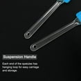 thumbnail image 4 of 2pcs Kitchen Utensils Flexible Silicone Spatula Heat Resistant Rubber Scraper Cooking Baking Blue, 4 of 7