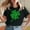 Black, variant on VgaVtl Womens T Shirt St. Patrick's Day Short Sleeve Tops for Women Plus Size Workout Relaxed Fit Holiday Shamrock Tops,Black L