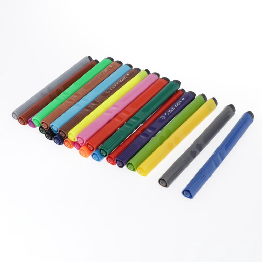 FVDPWYE Plastic Paint Markers Permanent Paint Pens for Painting Craft 1 Set , 24 Colors, 14cm