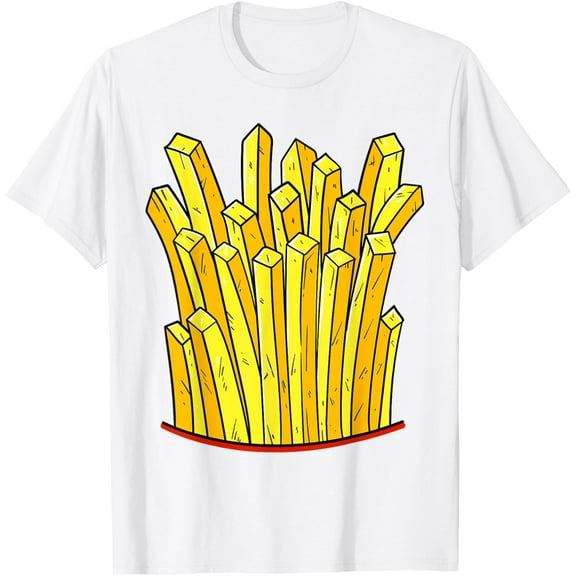 Exquisite and comfortable-French Fries Costume Funny Fast Food French Fry T-Shirt