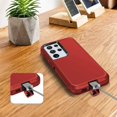 thumbnail image 3 of Supershield Defender Case for Samsung Galaxy S22 Plus 5G, Galaxy S22 Plus 5G Phone Case Heavy Duty Shockproof Dustproof 3 in 1 Rugged Protective Bumper Cover - Red, 3 of 3
