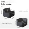 thumbnail image 2 of Daneey Middle Module for Modular Sectional Sofa, Customizable Sectional Sofa Couch, 2 of 7