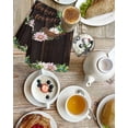 thumbnail image 4 of Spring Botanical Kitchen Dish Towels for Drying Dishes Set of 3, Garden Birds Floral Leaves Brown Wood Waffle Weave Microfiber Hand Tea Bathroom Towels Quick Dry & Absorbent Towel 15.7x23.6, 4 of 7