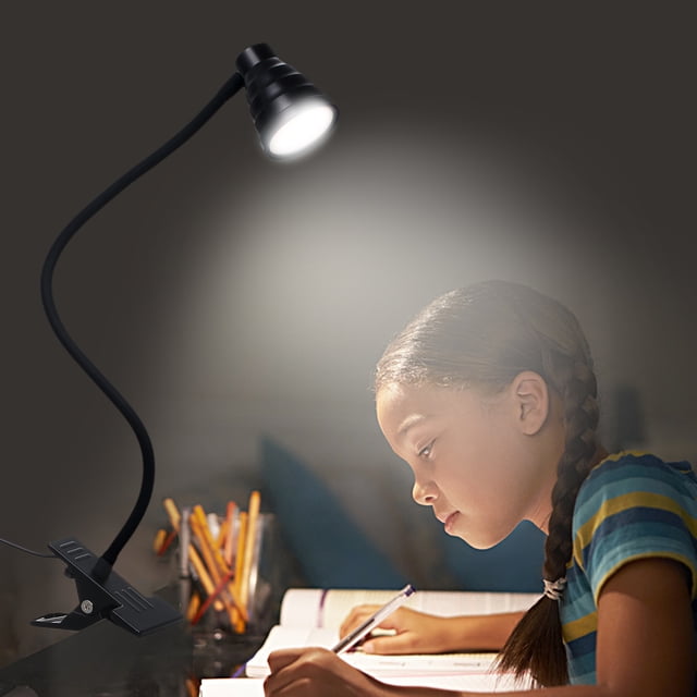 Desk lamp,Temperature 10 Colors Mode Temperature Lamp Beside Clamp Beside Clamp Clip Table Lamp Beside 24leds Table Lamp 10 Dimmer Dimmable Usb Powered Operated 3 Colors Mode 5w 24leds Table
