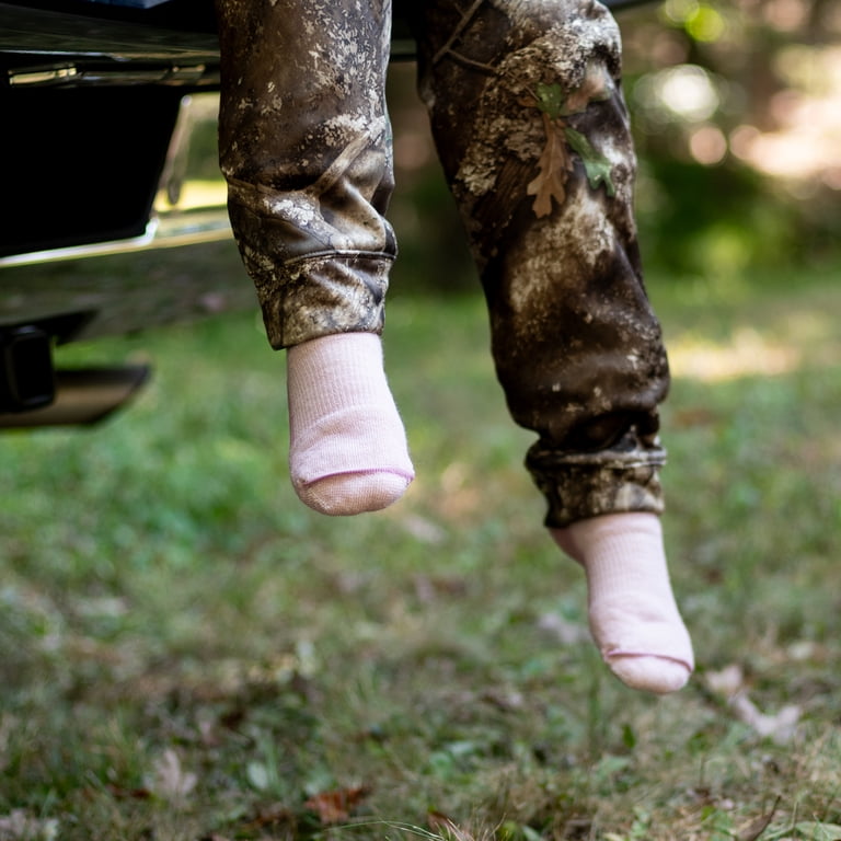 Realtree Women's Merino Wool Hiking Crew Socks, Pink photo 6