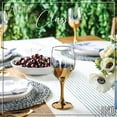thumbnail image 4 of Vikko 11.5 Oz Wine Glasses Decorative Gold Ombre 6-Pc Glassware Set for Red & White Wine, 4 of 6