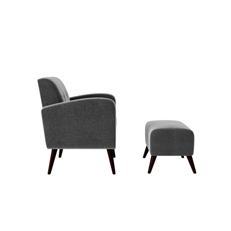 Homesvale suzie velvet arm chair and ottoman hot sale