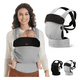 thumbnail image 2 of "Mochila Cangurera Para Bebé Ergonómica, 4 Formas De Porteo Lab.G, Gris Claro ", 2 of 5