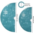 thumbnail image 3 of FMSHPON Merry Christmas Snowflake Xmas Christmas Tree Skirt Stand Mat for Holiday Party Decoration Indoor Outdoor 36 inches, 3 of 6