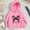 Pink, variant on SGFCWSX Fleece Hoodies for Girls Fashion Print Sweatshirt Kids Thermal Sweatshirts Black Size 6 Years