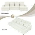 thumbnail image 6 of Euroco 110.2" Oversized U-shaped Sofa Versatile Sectional Sofa Pull-out Sofa Bed with Double Storage Chaise Lounges and Two USB Ports for Living Room, 6 of 9