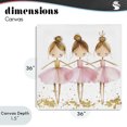 thumbnail image 4 of Stupell Industries Cottage Ballerina Trio in Pink Tutus Canvas Art, 36 x 36, by Creative Studio, 4 of 8