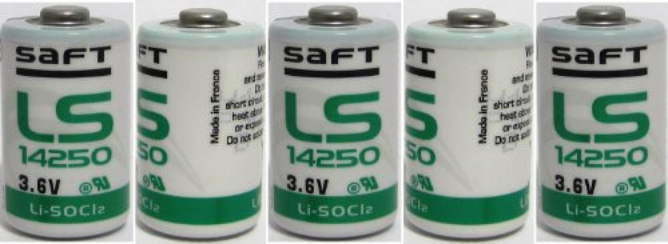 4x Lithium Batterie Saft LS14250 1/2AA 3,6Volt 3,6V 1200mAh 