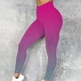 thumbnail image 2 of YUGYXL Women's Athletic Workout Pants Tie Dye Stretch High Waist Tights Gradient Color Tummy Control Yoga Pants Fashion Ankle Length Seamless Leggings Hot Pink,XXL, 2 of 6
