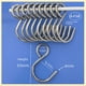thumbnail image 2 of Gancho para baño, ropa, tienda, cocina, hogar, gancho en forma de S, gancho de acero inoxidable, gancho de metal para colgar, 2 of 2