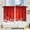 Red, variant on Christmas Tree Glitter Kitchen Window Curtains Over Sink Set of 2, Winter Cute Luxury Star Rod Pocket Short Tier Curtains, Red Christmas Small Kitchen Decor (26x36 Inch)