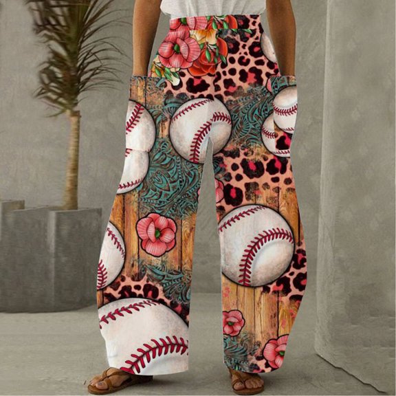 HUPOM Medieval Pants Pants Carpenter High Waist Rise Long Flare-Leg Brown S