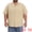 Beige, variant on DARING DIVA Men's Big & Tall Summer Beach Camp Collar Short Sleeve Shirt XL Light Blue
