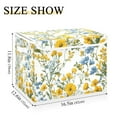 thumbnail image 5 of Yayeee Collapsible Cube Storage Bin with Lid Fabric Closet Decorative Basket with Handles, Yellow Floral, 5 of 7