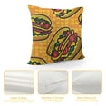 thumbnail image 4 of SHANXI Fried Tortilla Food Seamless Pattern Throw Pillow CoversDouble-Sided Cushion Cases Farmhouse Home Decor for Couch Bed Sofa 12x12in, 4 of 5