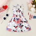 thumbnail image 2 of Zanarzt 4th Of July Baby Girl Clothes 4th of July Baby Girl Outfits Dress Independence Day Outfits Kids Patriotic Clothes July 4th Toddler Girls Dress White,4-5 Years, 2 of 5