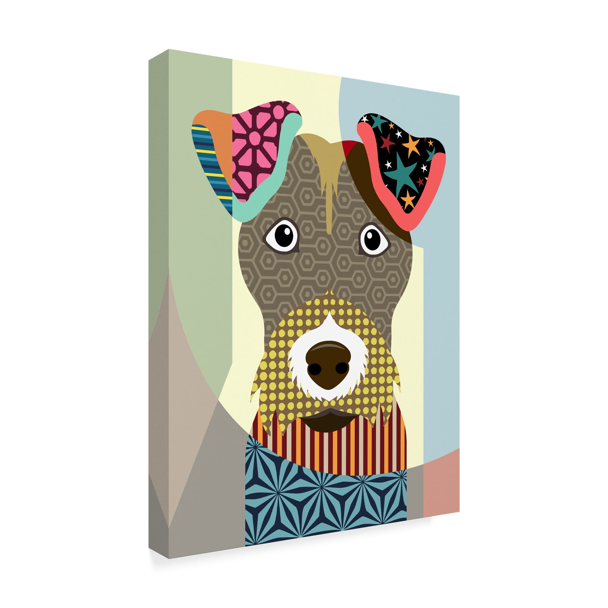 Trademark Fine Art 'Wire Fox Terrier' Canvas Art by Lanre Adefioye