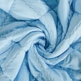 thumbnail image 2 of Organictune Microfiber Down Alternative Machine Washable Toddler Comforter, Super Soft and Lightweight Kids Crib Quilted Blanket for Stroller, Travel, Aqua, 39"x47", 2 of 5