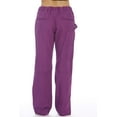 thumbnail image 3 of Just Love Women's Solid Utility Scrub Pants - Comfortable and Durable Medical Workwear (Eggplant Utility, Small), 3 of 3