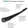 thumbnail image 3 of shiyou-Rear Windshield Wiper Blade Arm Set for Mitsubishi Outlander 2007-2020, for Nissan Pathfinder 2005-2012 Rear Windsheild Back Wiper Arm and wiper Blade with Cover Assembly, 3 of 4
