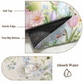 thumbnail image 6 of Easter Eggs 2'x6' Runner Rugs for Hallway Kitchen Bedside Non Slip Washable, Spring Daisy Eucalyptus Leaves Rustic Burlap Entryway Rug Runners with Rubber Backing, Long Carpet Runner for Laundry Room, 6 of 8