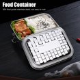 thumbnail image 4 of Single Layer Lunch Box Food Bento Box 304 Stainless Steel Salad Container With Leakproof Lid and Secure Locks, 1900ML/64OZ[L], 4 of 8