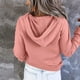 thumbnail image 4 of Sudadera de manga larga de color sólido con capucha para mujer Blusa informal Jersey Tops Pompotops  gfhjh12296, 4 of 7