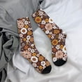 thumbnail image 5 of Fotbe Sunflowers Pattern Long Socks for Men & Women – Breathable & Stretchy Compression Socks, Ideal for Running, Travel, and Everyday Wear Size 5-11, 5 of 6