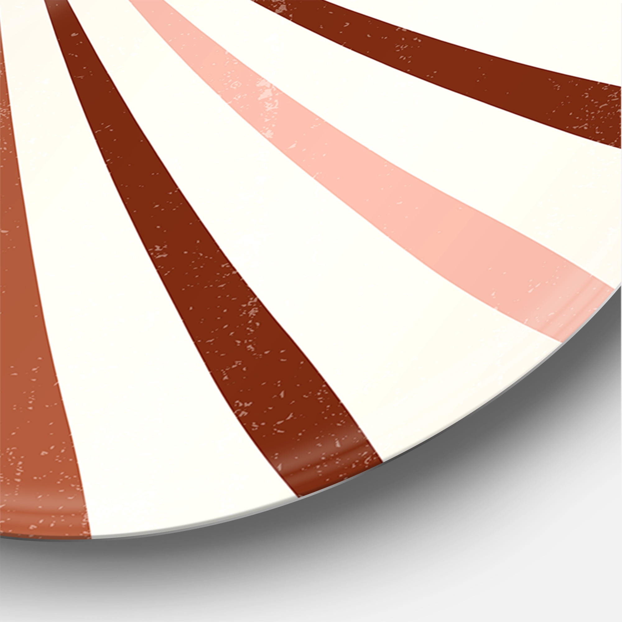 Designart 'Radiant Geometric Sun' Modern Circle Metal Wall Art 36x36 - Disc of 36