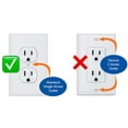 thumbnail image 2 of Fundas para enchufes Safety Innovations con cierre automático, paquete de 12, color blanco, 2 of 6