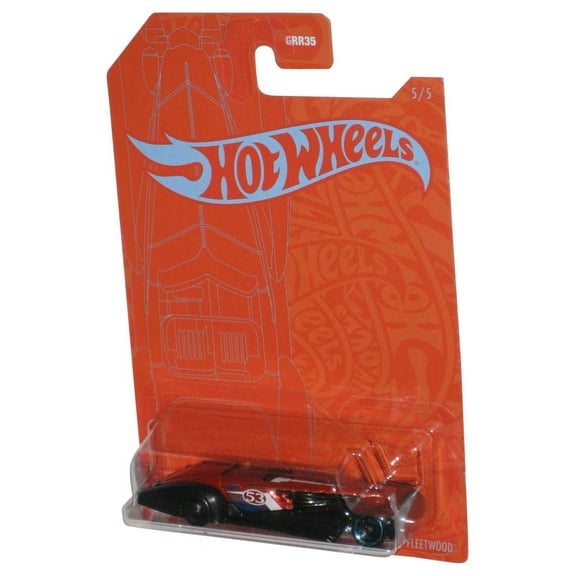Hot Wheels Orange & Blue (2020) Custom Cadillac Fleetwood Toy Car 5/5