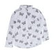 thumbnail image 1 of Camisa de mujer Ticfox Patrón de mariposa Cuello vuelto Blusa suelta de manga larga Blanco XL, 1 of 12