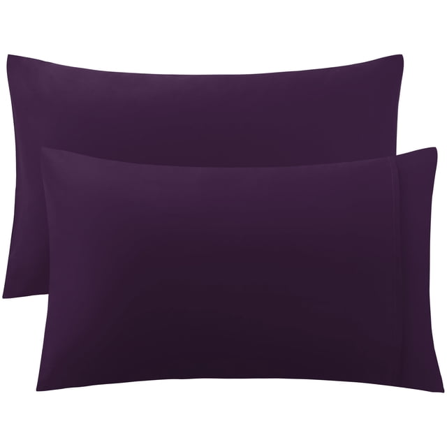 Funda Protectora de Almohada de Algodón uxcell Estampado Egipcio Morado Oscuro Standard/Cama Matrimonio