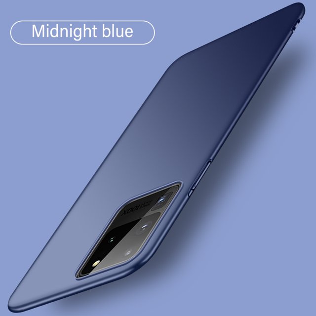 Ultra-thin Magnetic Hard Matte PC Phone Case For Samsung Galaxy S24 S23 S22 S21 S20 FE Note 20 10 Plus Frosted Protection Cover Midnight Blue For Galaxy Note10