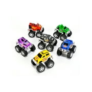 12 Pull Back Toy Monster Trucks