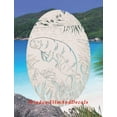 thumbnail image 2 of Oval Manatee Etched Window Decal Vinyl Glass Cling - 21" x 33" - White with Clear Design Elements, 2 of 9