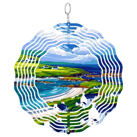 Isle Of Islay Scotland Whisky 3D Wind Spinner Stainless Steel Kinetic Yard Art Coastal Garden Decor Hebrides Gift Isle Of Islay Scotland Whisky 3D Wind Spinner Stainless Steel Kinetic Yard Art Coastal Garden Decor Hebrides Gift