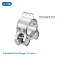 thumbnail image 2 of Unique Bargains T-Bolt Hose Clamp 4Pack 23-25mm 201 Stainless Steel Intake Intercooler Clamps, 2 of 4