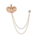 thumbnail image 4 of Broche de corona Broche de cadena con cadena Accesorios de joyería elegantes Broche de traje Broche de solapa para hombres para camisas Bufanda Abrigo Yinane Broche de hombre, 4 of 8
