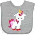 thumbnail image 3 of Inktastic Cute Unicorn, Little Unicorn, Magic Unicorn Girls Baby Bib, 3 of 4