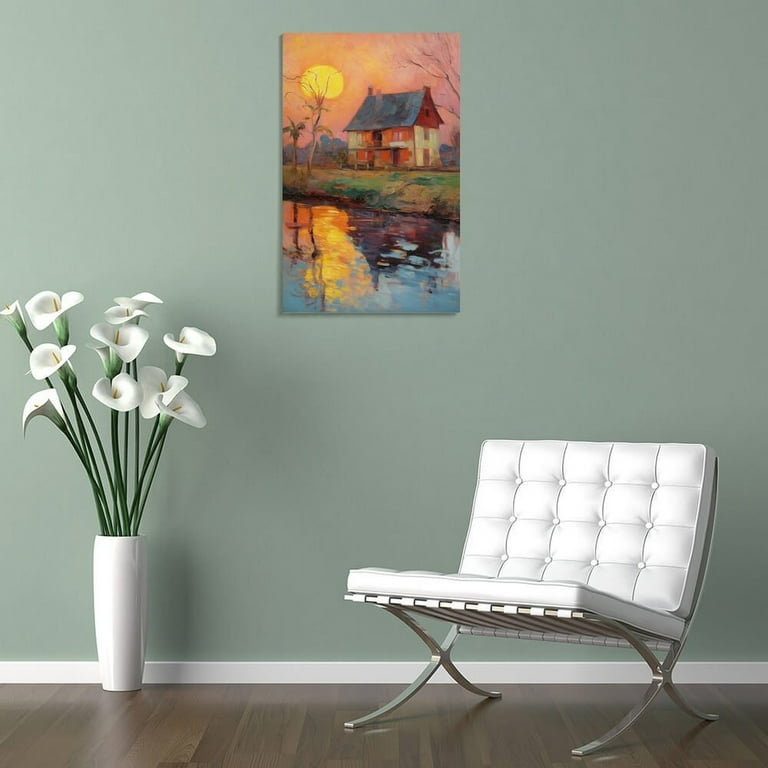 Alfred Sisley Art poster シスレー boats-of-the-seine-poster-or-