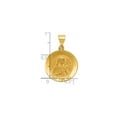 thumbnail image 3 of 14k Yellow Gold Saint Theresa Pendant Medal for Women with Image and Inscription, Catholic Religious Necklace Symbolizing Faith and Devotion, 3 of 6